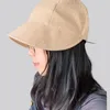 Ball Caps Frühlings-Baseballmütze für Frauen, einfarbig, Sonnenhut, Schutz, koreanische Version, Eimerhüte