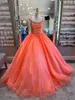 Barbie Roze Optochtjurk voor kleine meisjes Kristal Kwastje Kapmouwtjes Oranje Baby Kind Fun Fashion Catwalk Drama Verjaardag Formeel Cocktailparty Jurk Peuter Tiener Preteen