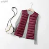 Women's Down Parkas Women Autumn Winter Ultralight Thin Packable Down Slest Jacket Plus Size 5xl 6xl Fe O-Neck Casual Down Vest Coatsl231118