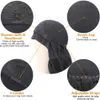 Synthetic Wigs Straight Headband BlackBrownMix Color Heat Resistant Hair Womens Full Machine Made For Women 230417