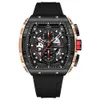 Horloges Heren Horloges Mode Sport Quartz Horloge Voor Mannen Luxe Topmerk Waterdichte Horloges Zwarte Siliconen Band Relogio Masculino 231118