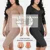 Kvinnors shapers bantar underkläder FAJA Postparto Skims Shapewear Belly Long Plain Corset Breast Tightener BodyShaper med BH och ärmar 230418