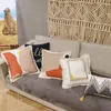 DUNXDECO – housse de coussin décorative, taie d'oreiller, moderne, Simple, Art géométrique, Patchwork imprimé, Chenille douce, Coussin de canapé pour chambre