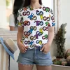 2023 Luxury TShirt Uomo Donna Designer T-shirt Short Summer Fashion Casual con lettera di marca T84