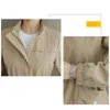 Women's Jackets HIFASHION Women Double Layer Windbreaker Autumn Casual Slim Coat Fashion Plus Size 4Xl StandUp Collar Ladies Jacket 230418