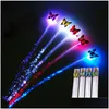 Acessórios de cabelo 30 pcs festa led brilhando brilho tranças flash fibra hairpin clip light up headband suprimentos8339648 gota entrega bebê k dhmpf