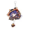 アニメのキーチェーンゲンシンインパクトZhongli venti Xiao keli hung key chain for womencescorsoriesかわいいバッグペンダントキーリングジュエリーファッションジュエリーキーチェーンジェンシン