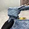 Denim Crochet Tote Designer Bag Damen Mini Knot Clutch Weave Cloud Bags Lady Handtaschen Geldbörse Qualität Stilvoller Schriftzug in der Handtasche
