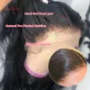 Mänskliga chignons hår spets frontala peruk 13x4 transparent 100 peruker arabella remy kroppsvåg för kvinnor 230417
