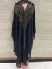 Plus size Dresses Free Size African Sequins Dress for Women Traditional Kaftan Robe Elegant Ladies Wedding Gown Femme Party Dresses Muslim Abaya 231117