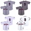 1939 Movie Baseball New York Knights 9 Roy Hobbs Jersey Men White Grey Team Away Cool Base Breathable Pure Cotton Stitched Top Quality