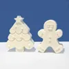 Vela perfumada 3d Árvore de Natal Candle Silicone Mold Gingerbread Man Handmade Candle Diy Scent Supplies Fating Supplies Home Decoration Z0418