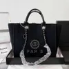 2023 Women Luxury Handbags Designer Beach Bag Top Quality Fashion Knitting Purse Shoulder Large Tote With Chain Canvas Shopping bag brand bag
