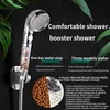 Bathroom Shower Heads 3 Modes High Pressure Head with OnOff Switch Stop Button Water Saving Ionic Mineral Anion Handheld Showerheads 231117