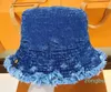 Fashion Women Denim Wide Brim Fisherman Hat Couple Outdoor Sun Caps Streetwear