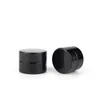 Siyah Cam Kavanoz Şişesi 5ml 10ml 15ml 20ml 30ml 50ml Klasik vidalı kapaklı boş dab kavanozları konsantre konteyner