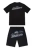 Herren-T-Shirts, Baumwollkleidung, kurzes Set, Sommer, Herren, Trapstar London Shooters, Damen, bestickte Unterseite, Trainingsanzug, Kleidung, Bewegungsdesign 668ess