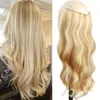 Hair Wefts Natural Human Extensions for Women Straight Wire Mega with Transparent Line Invisible Built in piece 230417