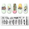 12*6cm Nail Art Templates Stamping Plate Design Flower Animal Glass Temperature Lace Stamp Templates Plates Image Nail ArtNail Templates Nail Art Tools