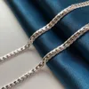 Chains S925 Sterling Silver 6MM 8/18/20/22/24 Inches Full Side Chain Bracelet Necklace For Men Women Fashion Wedding Party Gift Jewelry