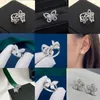 Graffs Bague de mariage boucle d'oreille pour femmes avec boîte de forme de concepteur de papillon