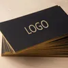 Business Card Files 100PCS Customized High-end Stamping Double-sided Printing 500G Paper 90*54MM 230417