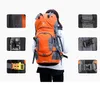 배낭 야외 산악 여행 가방 60L 캠핑 팩 나이트 반사 디자인 나일론 방수 내마모 하이킹 백팩 230418