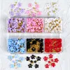 3D Acrylic Flower Nail Art Charms Rhinestones White Mixed Stone Gems Parts for Professional Nail Decoration Accessories Supplies Nail ArtRhinestones Decorations