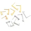 20pcs 10 15 20mm 316 Stainless Steel Earring Hooks Bar Tube Stud Earrings Ear Wires Connector DIY Jewelry Making Findings Jewelry MakingJewelry Findings Components