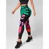 Leggings pour femmes Leggings imprimés graffitis femmes Leggings sans couture taille haute Fitness pantalons de course hanche levage élastique collants de sport T231118