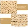 Pillow Round Pouf Vintage Pillows Woven Straw Chair Tatami Natural Yoga Mat Seat Floor