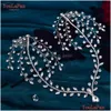 Tiaras Strass Hochzeit Stirn Stirnband Frauen Kopfschmuck Wasser Tropfen Braut Kopf Tiara Braut Stück Mit Drop Lieferung Juwel Dhgarden Oti57