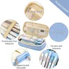 Pencil Bags Korean Stationery Big Capacity Pencil Pen Case Office College School Large Storage Pouch Holder Box Organizer 230417