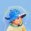 Caps Hats Lemonkid Brand Jongens Girls Emmer Hoed Solid Kinderen Panama Fisherman Cap Cartoon Dinosaur Unicorn Kids Lente herfst Zon Hoeden 230418