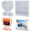 Liefde Hart Vierkant Fotolijst Epoxy Mal voor DIY Ambachtelijke Hars Decoratieve Ambachtelijke Sieraden Maken Mal Siliconen Mal Sieraden Accessoires Sieraden Gereedschap Uitrustingen