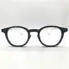 男性向けの光学眼鏡レトロデザイナー渦ファッションアセテートグラス酸ファイバーフレームヨーロッパとアメリカの楕円形のアンチブルーライトレンズプレート付き