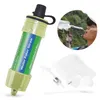 1/2 PCS Filtre à eau extérieur Système de filtration d'eau en paille Purificateur d'eau pour la préparation aux situations d'urgence Camping Voyage Camping RandonnéeSécurité Survie