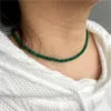 Einfache facettierte Edelstein-Perlen-Halsketten für Frauen, Naturstein-Halsketten, Kristallkette, handgefertigte Halskette, Yoga-Schmuck, weiblich, Großhandel, Modeschmuck