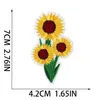 Notions 18 Pieces Bee Flower Embroidered Iron on Patches Cute Sunflower Bike Patch Applique for Clothing Dress Hat Jeans Sewing Decorations