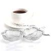 Kaffe te -verktyg rostfritt stål te silplommor form hem vanilj krydda filter diffusor kreativitet infuser accessorie dhgarden dhovs