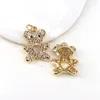 Pendant Necklaces 10Pcs Fashion Pave CZ Zircon Animal Cute Charms Women Jewelry Making Necklace Accessories