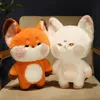 Poupées en peluche mignonnes à grande queue de renard, jouet doux, oreiller de poupée d'animal de dessin animé comme cadeau d'anniversaire 231117