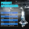 New 2pcs 12V 24V H7 LED Headlight Car Super Bright High Low Beam Fog Bulbs 30000LM 6000K White IP67 Auto Lighting