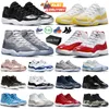 11 11s Baskets montantes Chaussures de course classiques Designers Baskets Hommes Femmes Ciment Gris Cerise Jubilé Pure Violet Animal Instinct Pantone University Sports Low-top