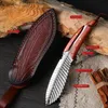 1 st Creative Leaf Design Multifunktionell kniv, utomhus camping picknick bärbar skarp hög hårdhet kök kniv köttklippkniv