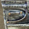 Men's Jeans men denim jeans straight worn hole jeans Europe and America classic old pants pantalones hombre y2k streetwear cargo pants 231117