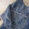 Casual Dresses Women Halter Strap Summer Short Denim Dress Ladies V-neck Front Zipper Sexy Backless Skinny Bodycon Mini Jeans Girl