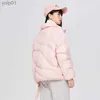 Parkas de plumón para mujer Chaqueta de plumón Semir para mujer Bolso suelto de tres pruebas Chica dulce Luz y cálido color lti 2023 Invierno Nueva chaqueta con cuello altoL231118