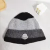 Moncl Wool Hat Beanie Designer moda mężczyźni kobiety jesień i zima nowe dzianin luksusowy kapelusz oficjalny strona internetowa wersja 1: 1 Craft 5 color