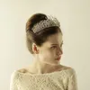 Kopfbedeckungen O865 Schwere Arbeit Hochzeit Prinzessin Tiara Kronen Fee Kristall Mini Strass Brautkrone Für Party